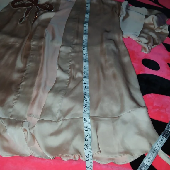 Victoria's Secret Georgette Satin Robe with Sequin Bow Gorgeous - Picture 14 of 16